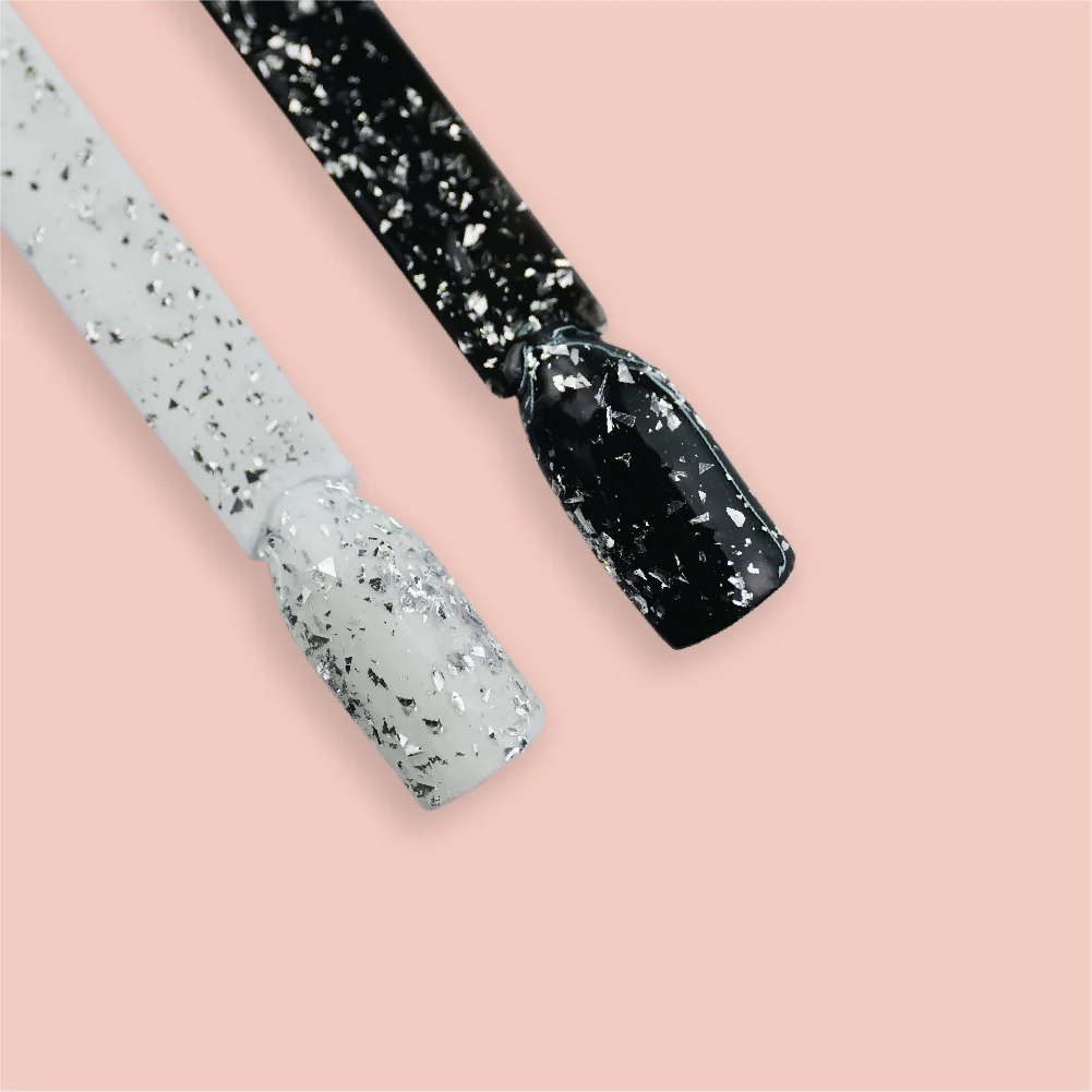 Top Coat Silver Confetti - Image 3