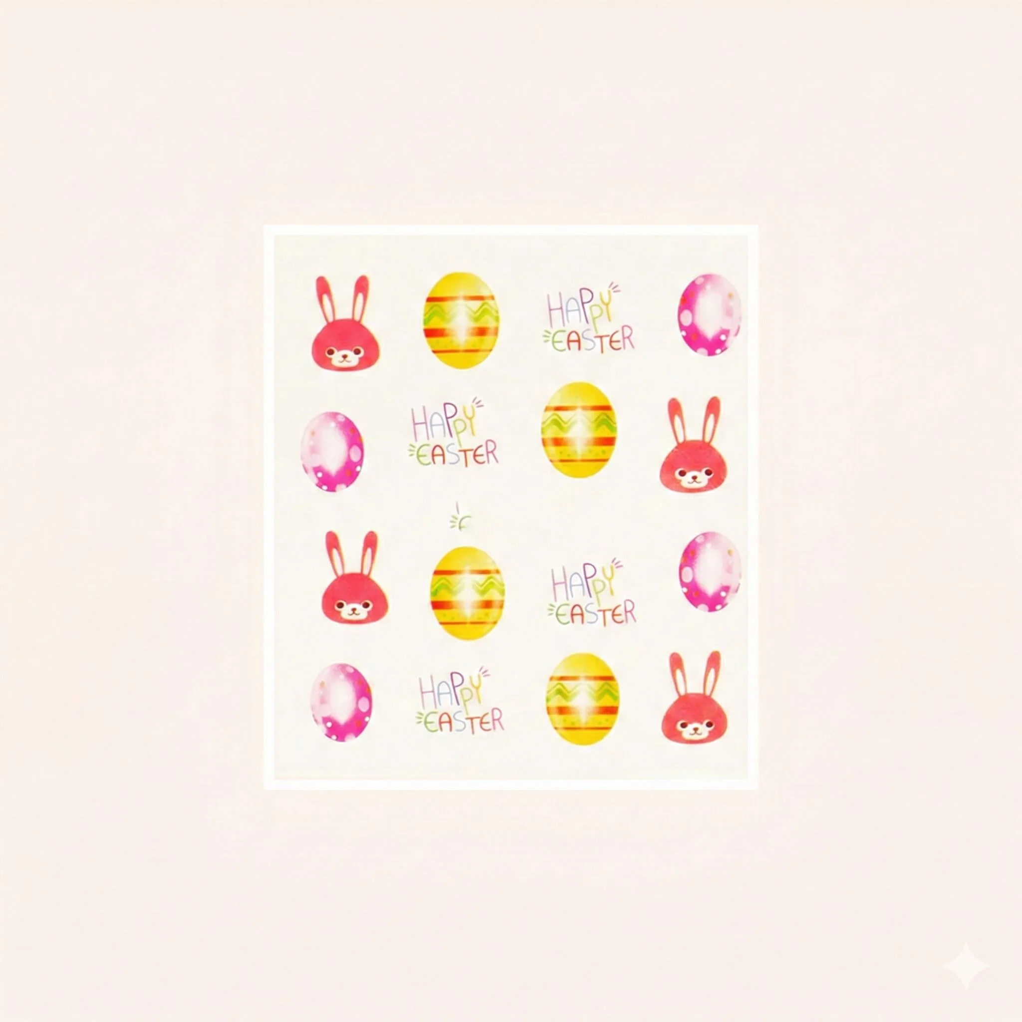 Water Decal Happy Easter 1