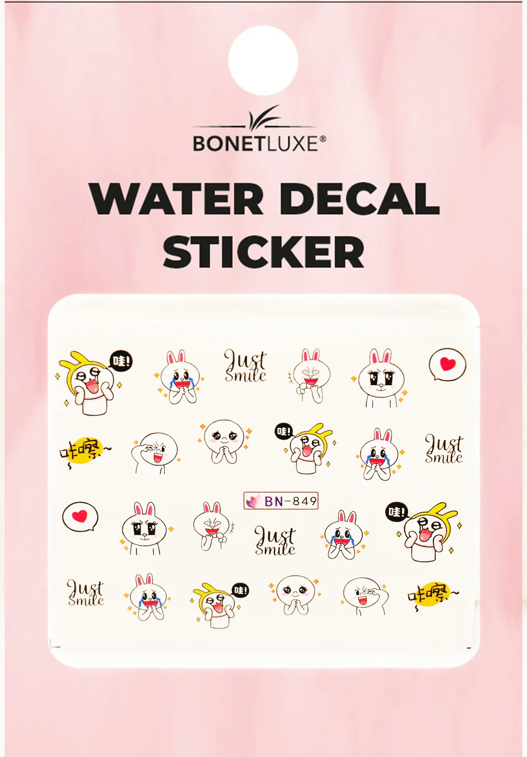 Water Decal Just Smile - Image 2