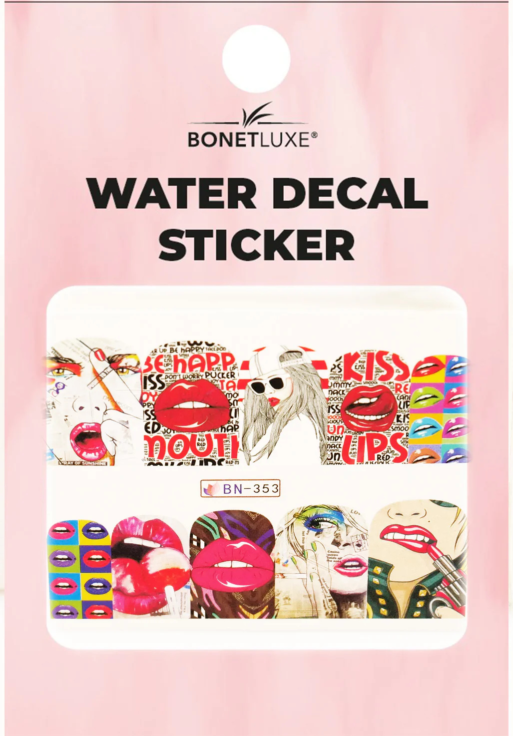 Water Decal Lips 1 - Image 2