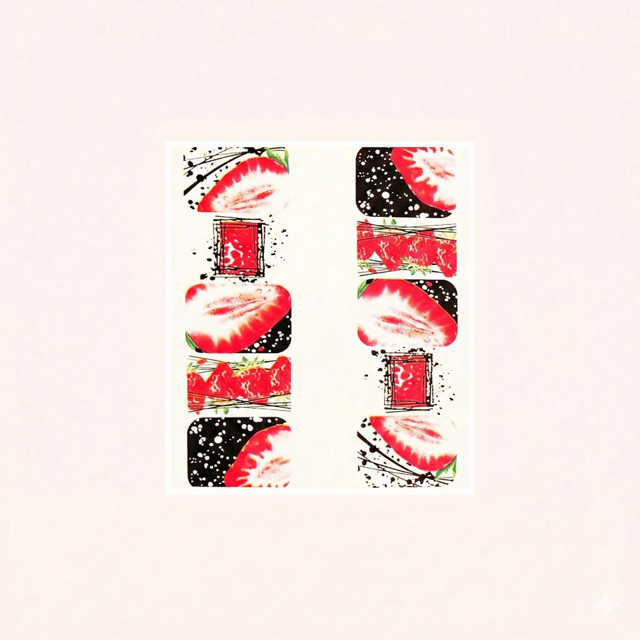 Water Decal Strawberry
